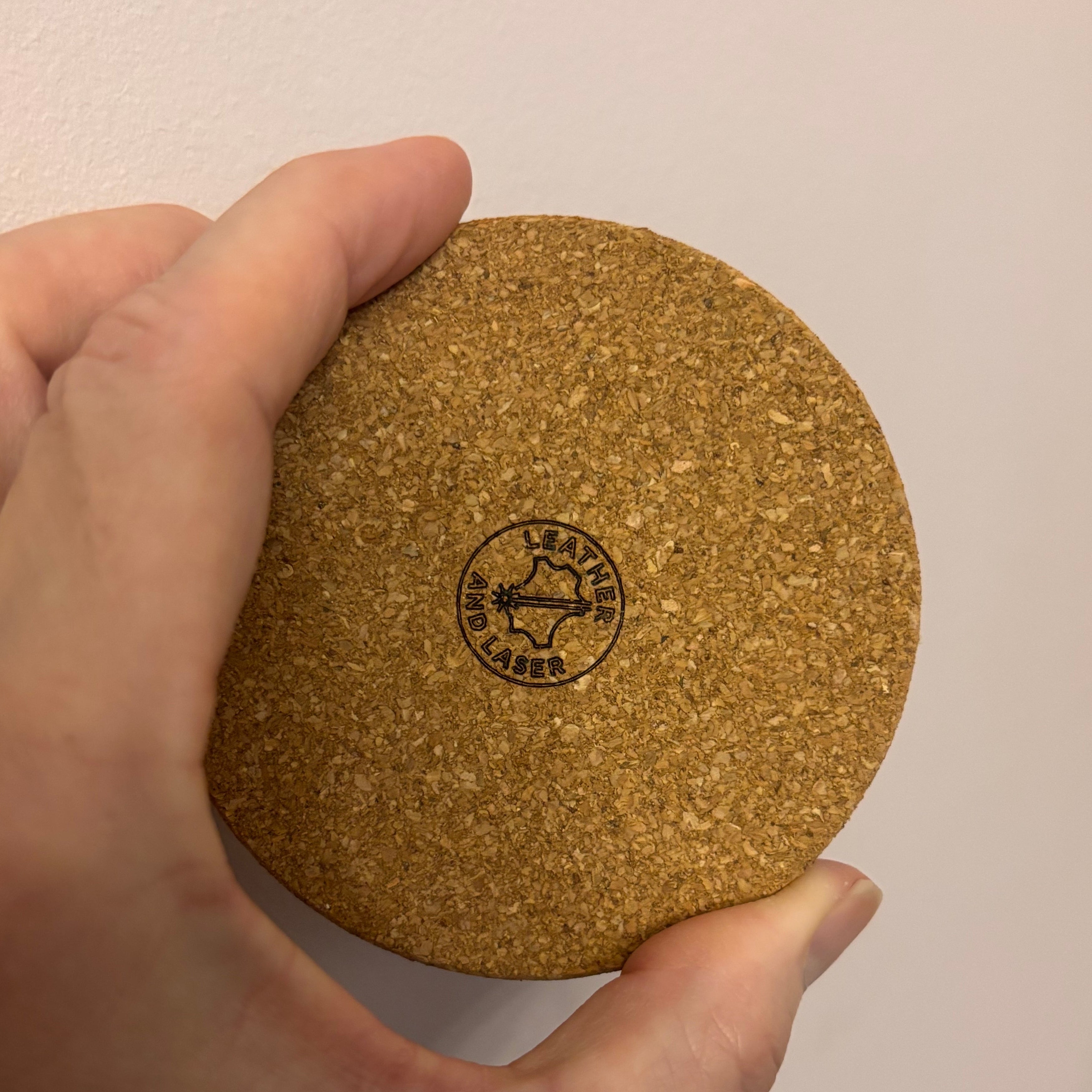 Yin-Yang Cat Coasters - Set of Leather & Cork-Backed Drink Coasters