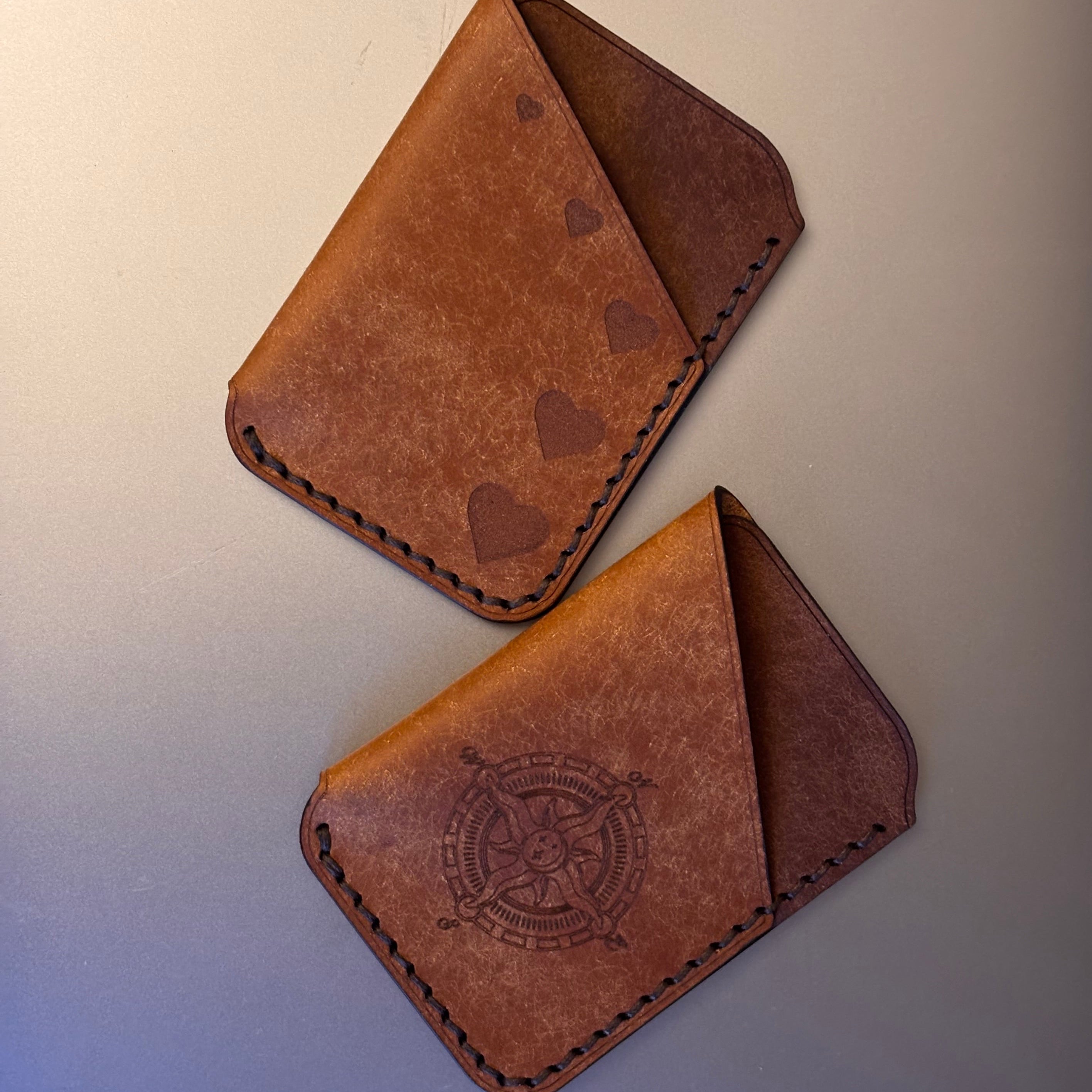 Compass EDC Leather Card Wallet.